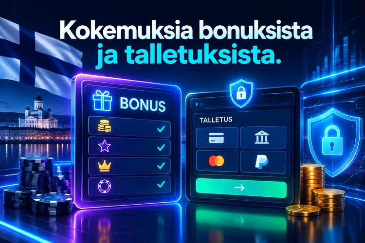 Kokemuksia bonuksista ja talletuksista