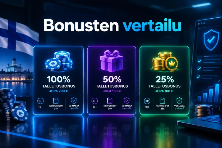 Bonusten vertailu